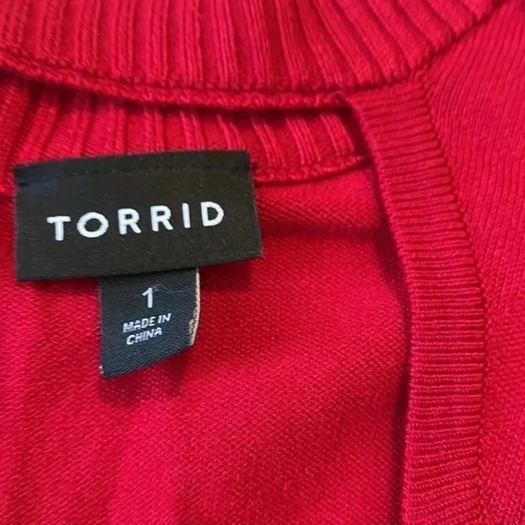 Torrid size 1 red sweater - Picture 4 of 6